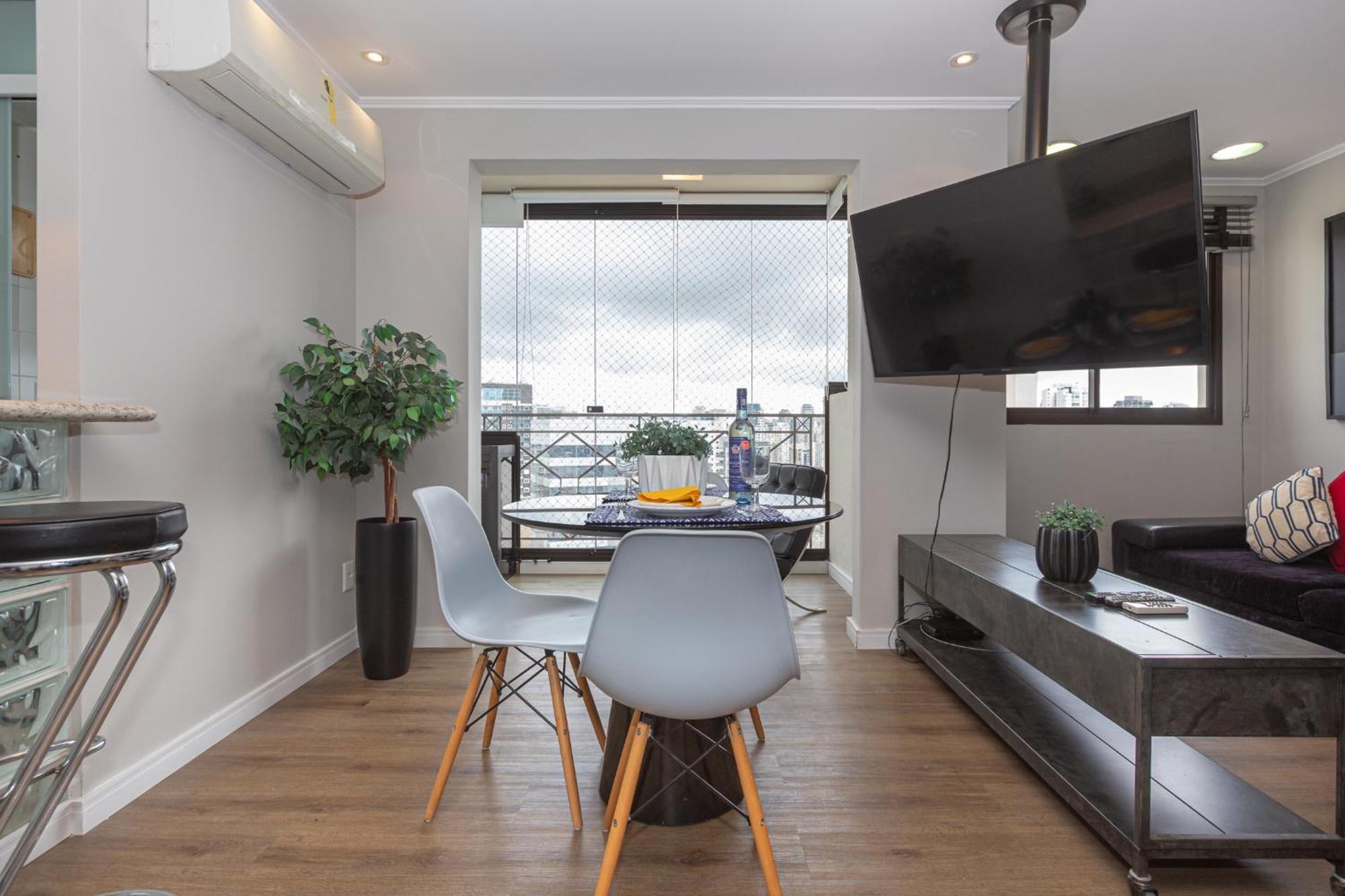 Apartamento Easy Star - Lindo Flat Na Olimpia - Yw01g